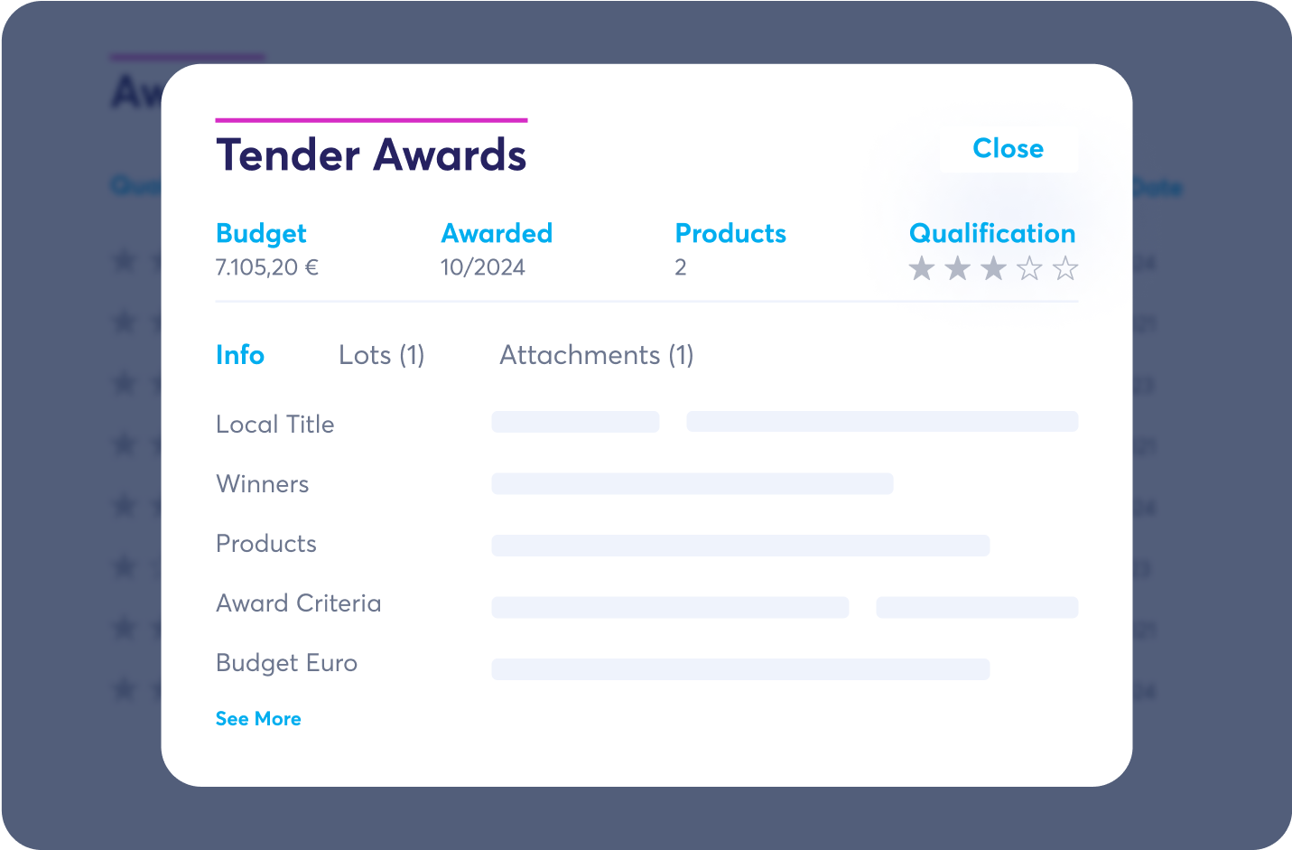 Tender Data & Intelligence